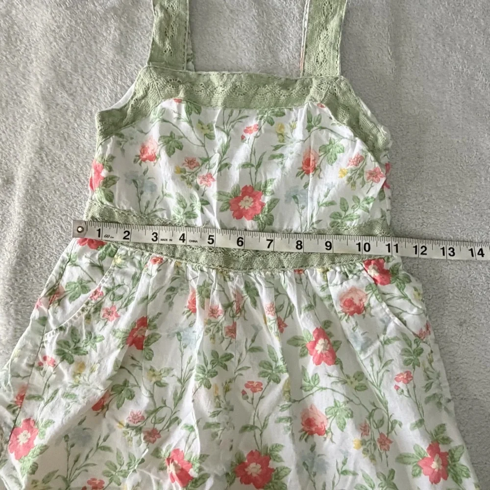 Janie and Jack | Floral Lace Trim Romper | Size 5